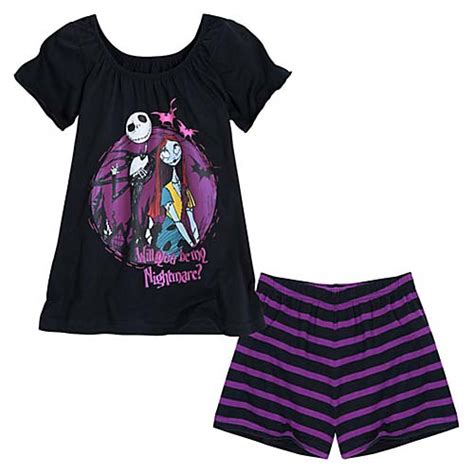 Your WDW Store - Disney CHILD GIRLS Pajamas - Jack Skellington Short Pajama Set