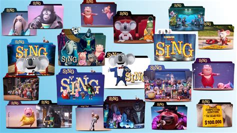 Sing Movie 2016 Folder Icon Pack by MaxineChernikoff on DeviantArt