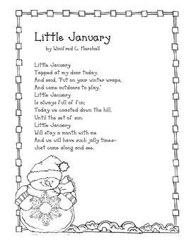 Winter Poem: Little January | Winter poems, January poem, Poetry notebooks