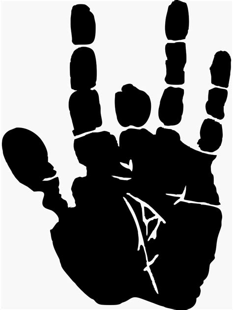 "Jerry Garcia Hand" Sticker for Sale by nelsonxavi | Redbubble