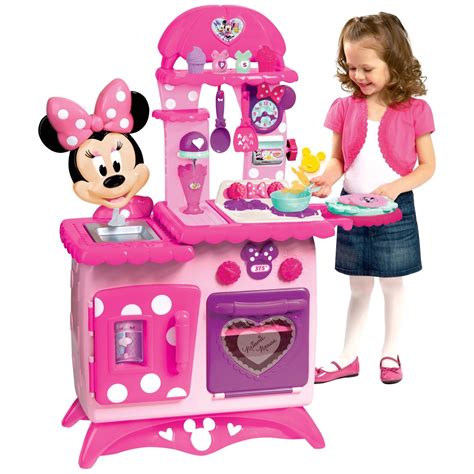 Disney Junior Minnie Mouse Flipping Fun Pretend Play Kitchen Set, Play ...