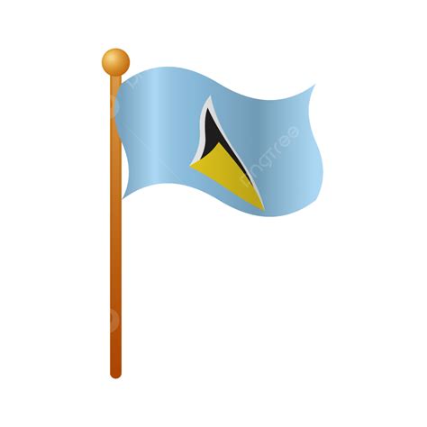 Saint Lucia Flag, Saint, Lucia, Saint Lucia PNG and Vector with Transparent Background for Free ...