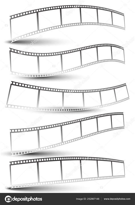 Black and white film strips, film tapes Stock Photo by ©vectorguy 252867148