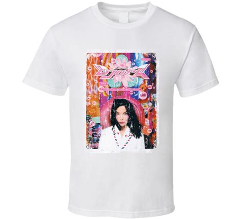 Bjork Post 1995 Cool Album Worn Look Cover T Shirt