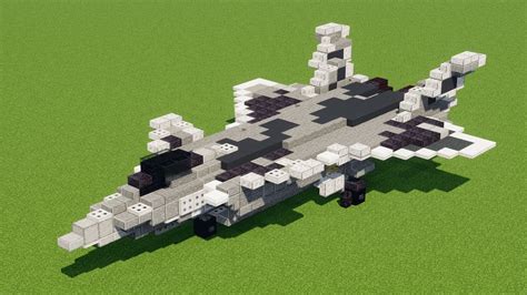 Minecraft Chengdu J-20 Fighter Jet Tutorial - YouTube