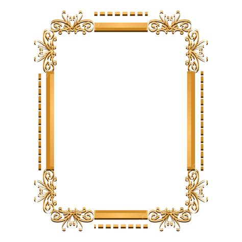 Gold Rectangle Frame Vector Art PNG, Gold Corner Border Rectangle Frame, Border, Gold Corner ...