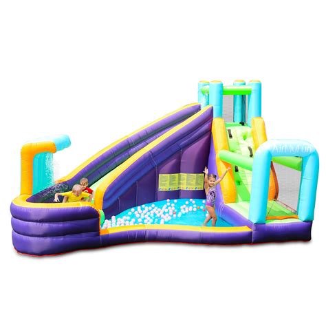 AirMyFun Inflatable Waterslide, Water Bounce House for Wet and Dry, Kids Bouncy House Water Park ...