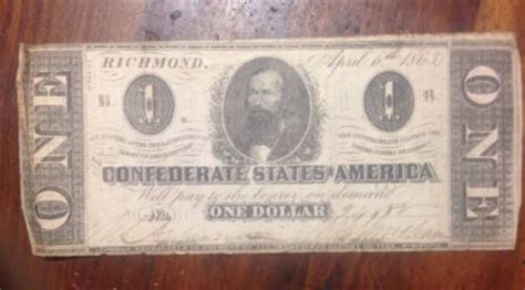 Confederate One Dollar Bill 1862 | #1621875440