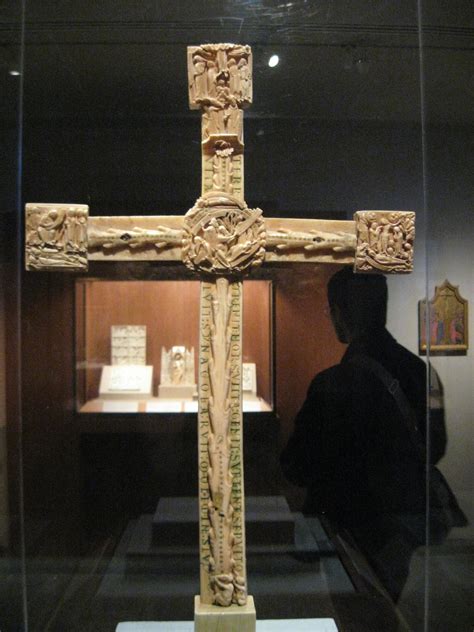 Cross from the ruins of the Medieval Abbey at Bury St. Edmunds. Cloisters, NY Cloister, Medieval ...