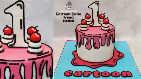 Cartoon Cake Trend Tutorial - YouTube