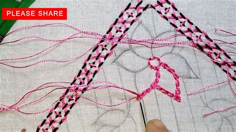 Latest Nakshi kantha stitches tutorial-99 part-2, নকশী কাঁথা সেলাই ...