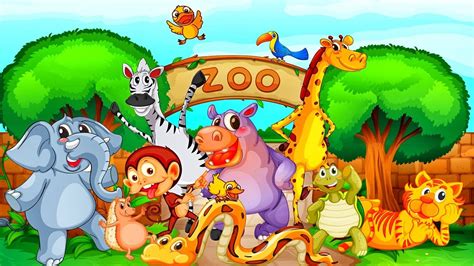 Ingles para niños - Animales del Zoológico - Video Educativo # - YouTube