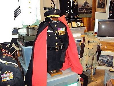 boatcloak boat cloak cape Marine Corps officer uniform USMC EGA ...