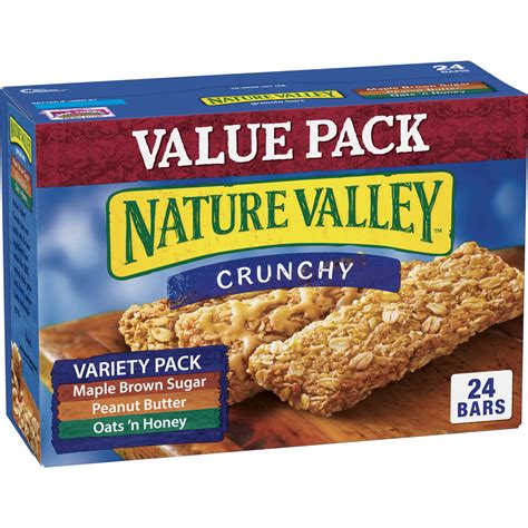 Nature Valley Granola Bars Crunchy Variety Pack (Total 24 Bars ...