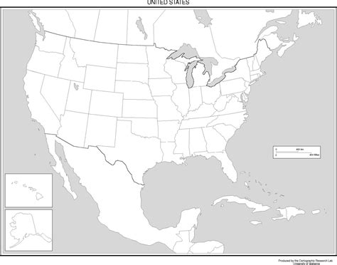 Blank U.s. Physical Map