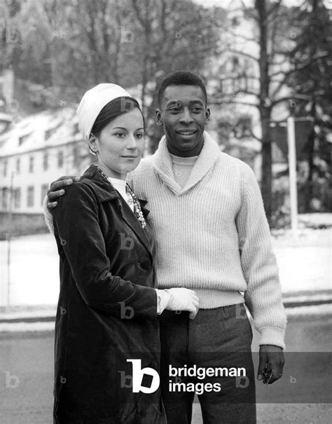 Image of Edson Arantes Do Nascimento Aka Pele, Brazilian Footballer, during Honeymoon