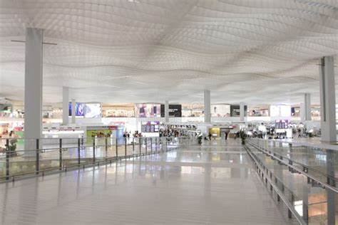 A Terminal 2 at Chek Lap Kok Airport Editorial Stock Photo - Image of asia, interior: 122338123