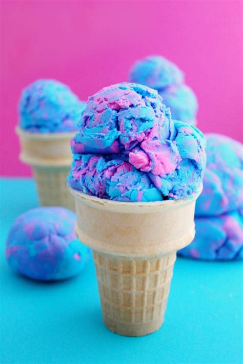 2-Ingredient Cotton Candy Ice Cream Play Dough - Frugal Mom Eh!