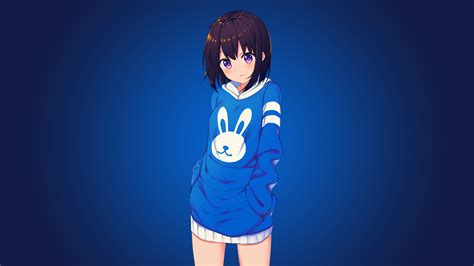 Blue Bunny Girl Anime 4k Wallpaper,HD Anime Wallpapers,4k Wallpapers ...