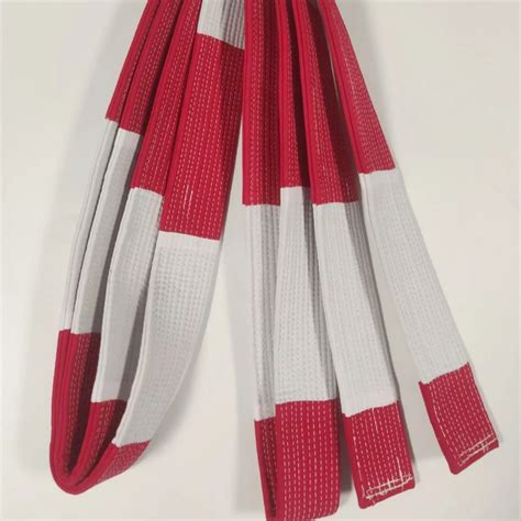 Judo Red And White 6th Dan Belts For Masters Instructor - Buy 6th-8th ...