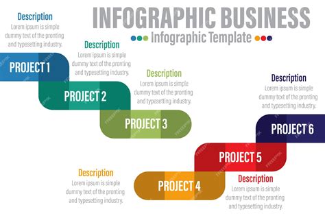 Premium Vector | 6 step infographic design template with six place for ...