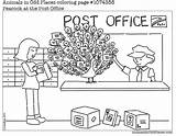post office coloring Pages  Clip Art Library sketch template