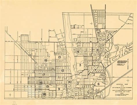 Official Map for the City of Beloit & 3 Mile Environs | Map or Atlas ...