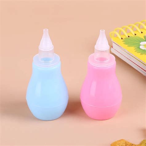 Infant Nasal Cleaner Aspirator Vacuum Sucker Baby Nose Mucus Snot Cleaner Pump Soft Tip-in Nasal ...