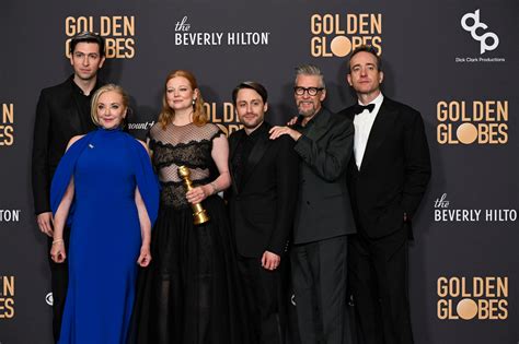 "Succession" Wins the Award for Best Television Series - Drama at the 81st Golden Globe Awards ...