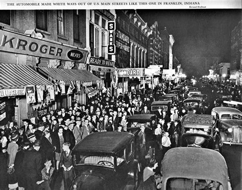 Downtown Franklin, Indiana, 1930s | From a Fortune Magazine … | Flickr