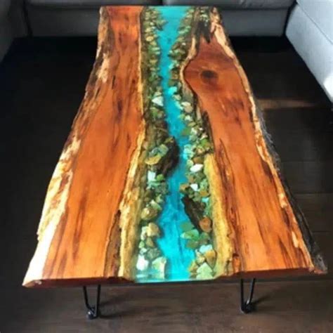 Personalized LARGE EPOXY TABLE Wood Resin Table, Slab Table, Table Legs ...