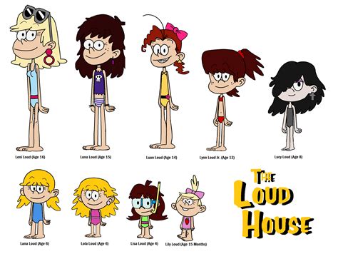 Leni, Luna, Luan, Lynn Jr., Lucy, Lana, Lola, Lisa and Lily Loud (Full ...