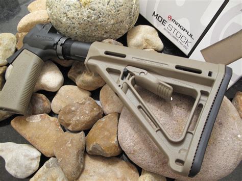 Tan Magpul + Mesa Tactical Stock Mossberg 500 Pistol Grip 6 POSITION ...