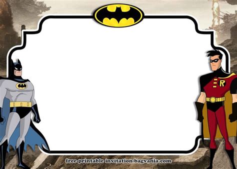 FREE Printable Batman Invitation Templates | Batman invitations, Invitation template, Free ...