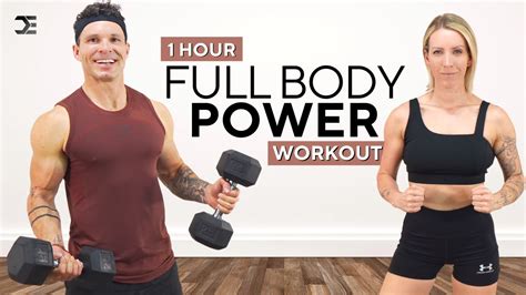 1 Hour FULL BODY WORKOUT + DUMBBELLS (Build Muscle & Boost Strength) - YouTube