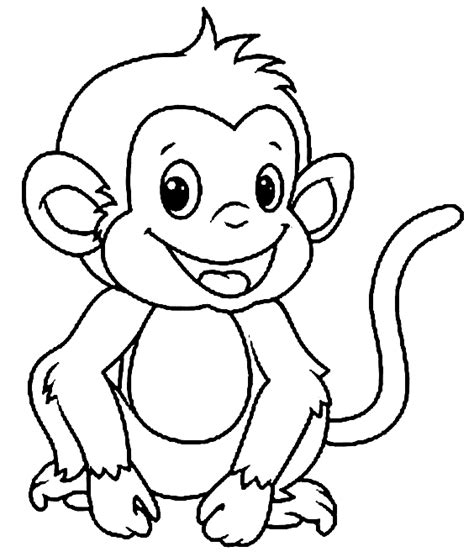 7300 Coloring Pages Of Cute Monkey Latest Free - Coloring Pages Printable