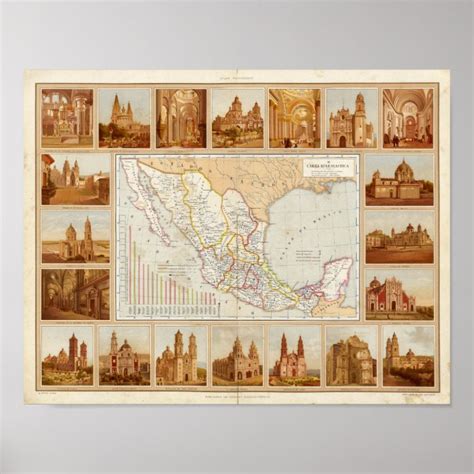 Religious Chart of Mexico | Zazzle