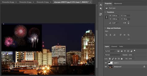 Add fireworks to a photo in Photoshop - Edit with Kim