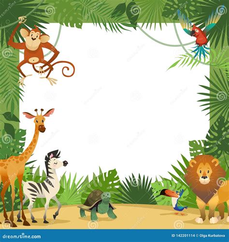 Zoo Animals Clipart Border | Images and Photos finder