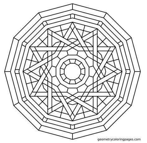 geometric mandala for coloring - Clip Art Library