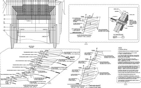 Gravity Dam Elevation and Section Design PDF File - Cadbull