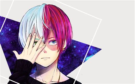 Download wallpapers Shoto Todoroki, portrait, My Hero Academia, manga ...