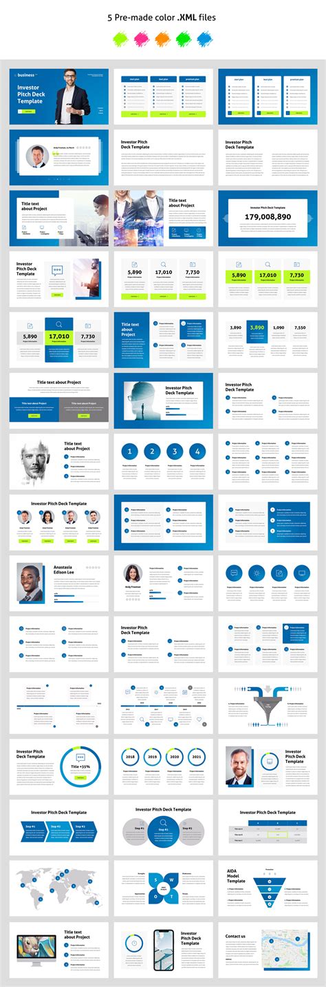 Investor Pitch Deck PowerPoint template - TemplateMonster