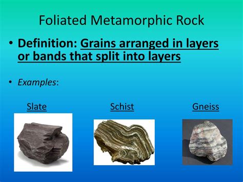 Metamorphic Rocks Examples