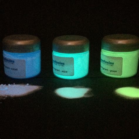 Epoxy Resins for art glow in the dark pigment by ResinArtSupply