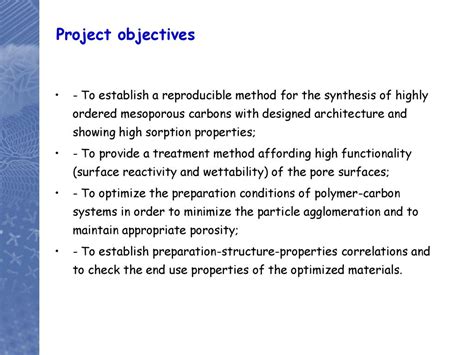 PROJECT TITLE: POLYMER COATED ORDERED MESOPOROUS CARBONS WITH MULTIFUNCTIONAL PROPERTIES ...