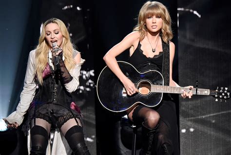 Taylor Swift performs with Madonna at iHeartRadio Awards