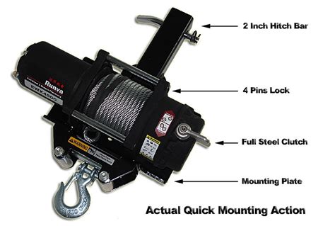 4.5X (4,500lb) Hitch Pack Winch - Winch.co.nz