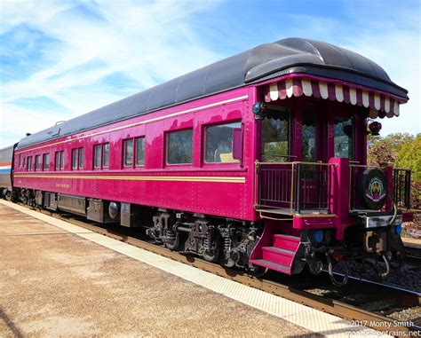 The beautifully restored private car "San Marino," owned by the Aberdeen, Carolina and Western ...