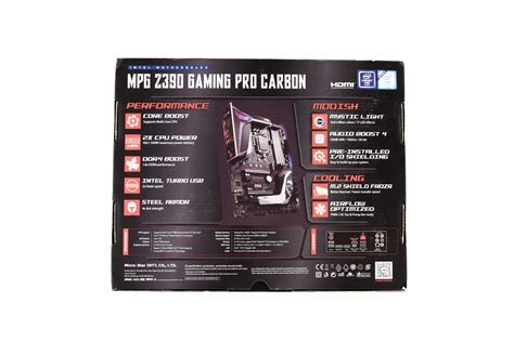 MSI MPG Z390 Gaming Pro Carbon Motherboard Review